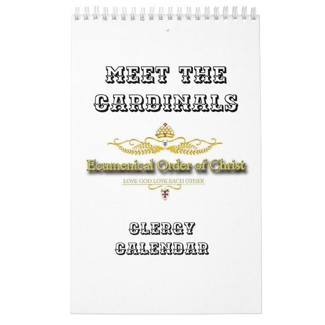 TREFFEN SIE DEN KARDINALS CLERGY CALENDAR KALENDER (Titelbild)