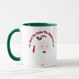 Treffen Sie den Weihnachtsmann im Vintage-Stil unt Tasse
