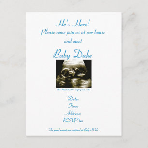 Treffen Sie die Baby-Einladung Einladung