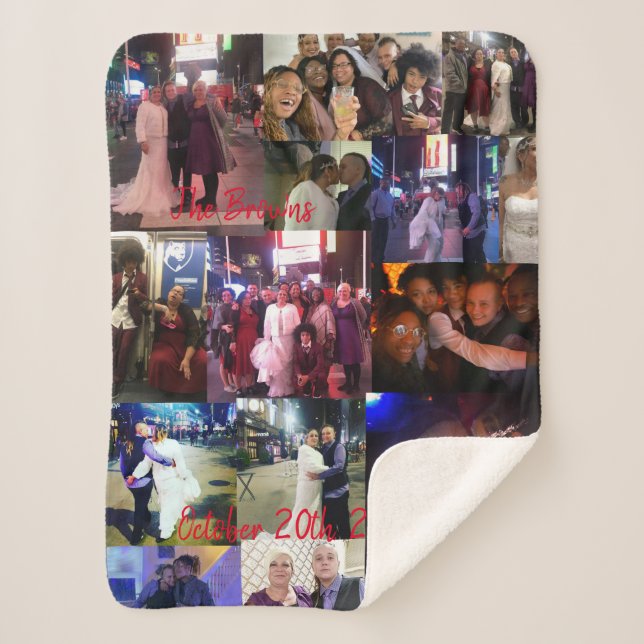 Treffen Sie die Braun Sherpadecke (Vorderseite)