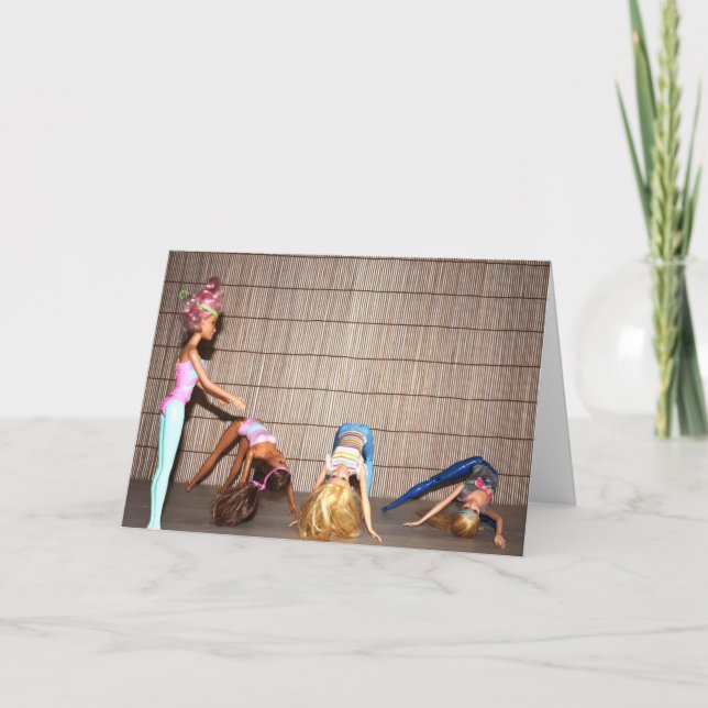 Treffen Sie die Gym Girls. Karte (Vorderseite)