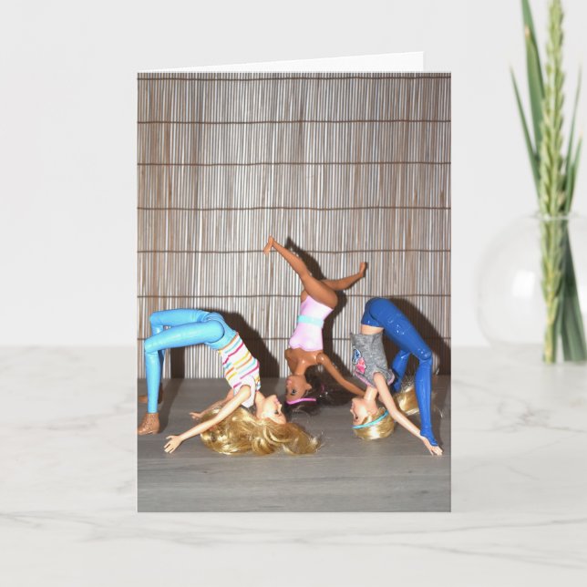 Treffen Sie die Gym Girls. Karte (Vorderseite)