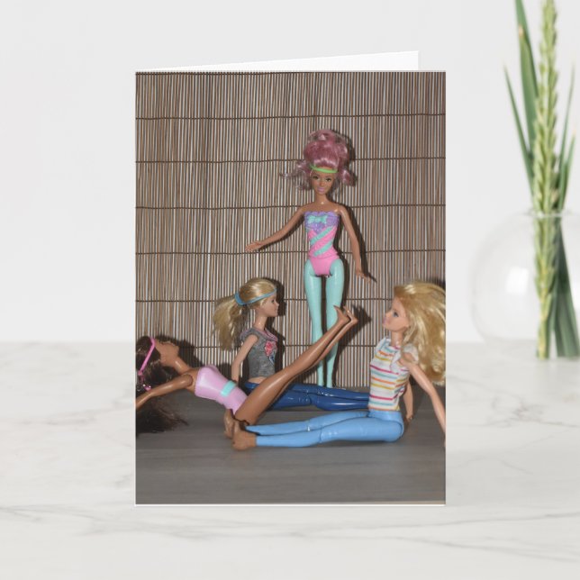 Treffen Sie die Gym Girls. Karte (Vorderseite)