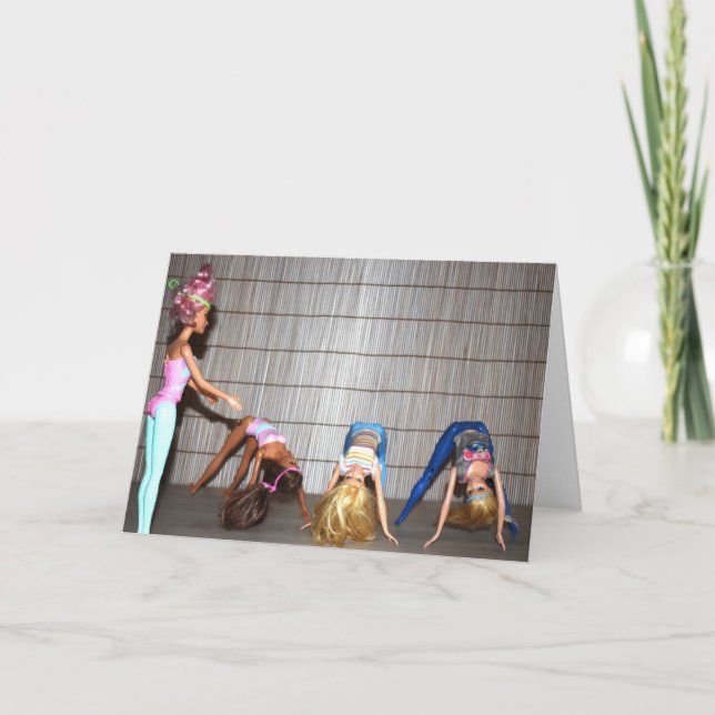 Treffen Sie die Gym Girls. Karte (Vorderseite)