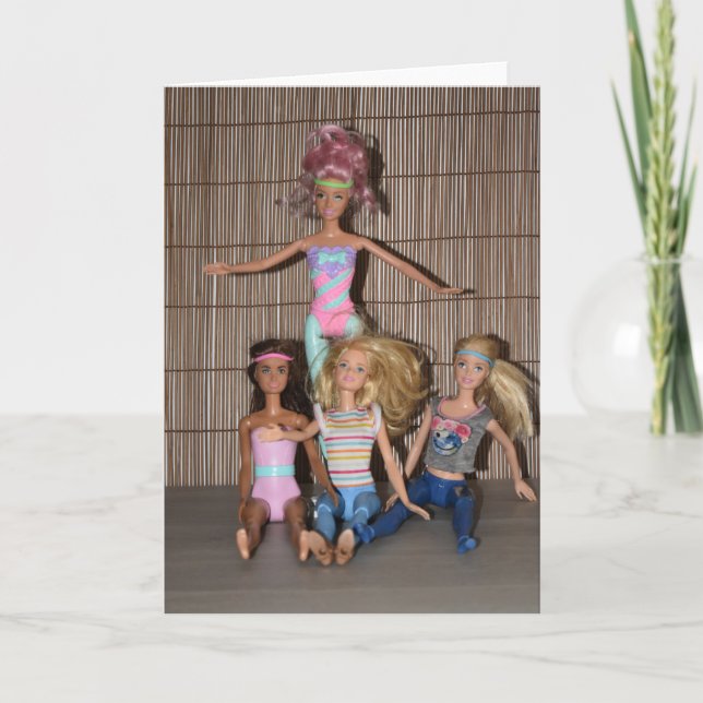 Treffen Sie die Gym Girls. Karte (Vorderseite)