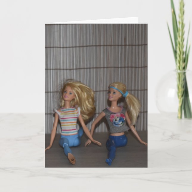 Treffen Sie die Gym Girls. Karte (Vorderseite)