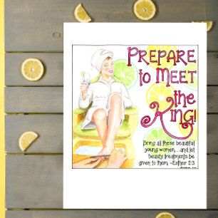 Treffen Sie die King Inspirational Postcard Postkarte