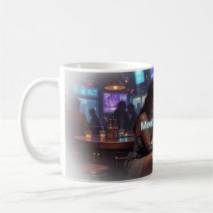 👽 Treffen Sie die Zukunft Sci-Fi Alien Bar Tasse