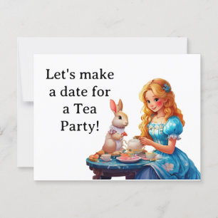 Treffen Sie ein Party für Tee Postkarte