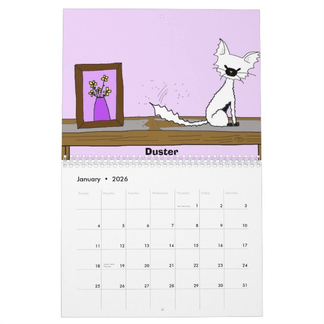 Treffen Sie Mews Kalender 2012 (Jan 2026)