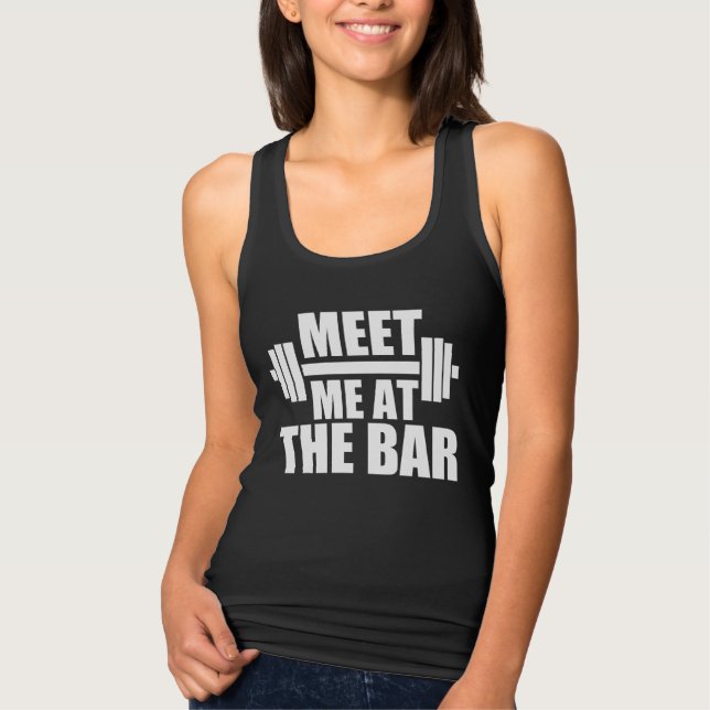 Treffen Sie mich am Bar Tank Top (Vorderseite)
