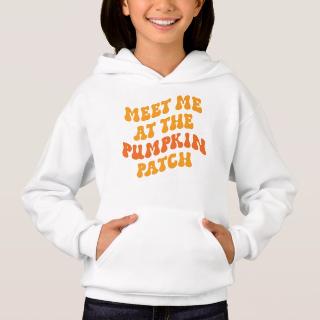 Treffen Sie mich am Pumpkin Patch Hoodie (Vorderseite)