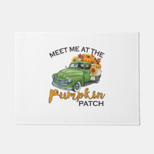 Treffen Sie mich am Pumpkin Patch Lieferwagen Fall Fußmatte