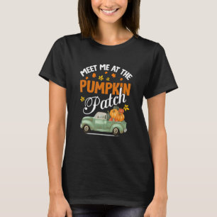 Treffen Sie mich am Pumpkin Patch Lieferwagen Fall T-Shirt