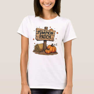 Treffen Sie mich am Pumpkin Patch - Rustikales Fal T-Shirt