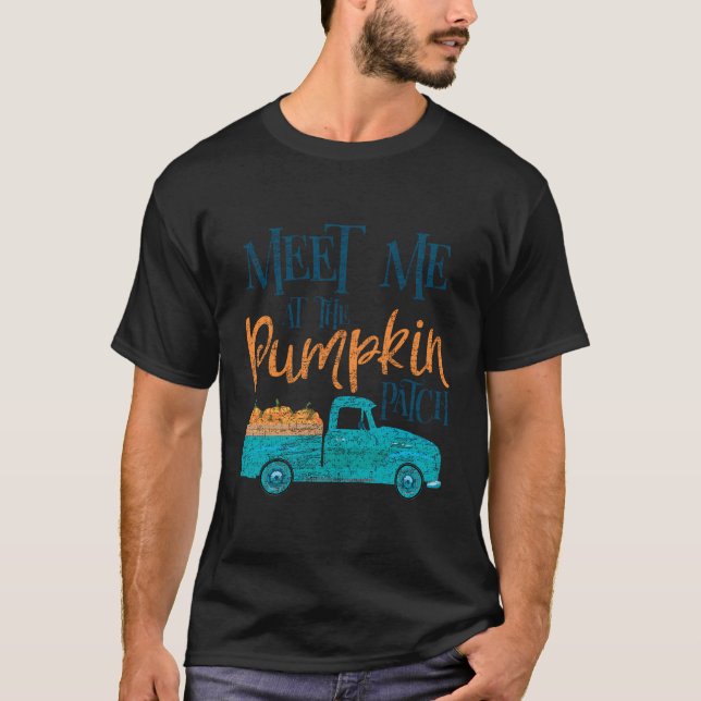 Treffen Sie mich am Pumpkin Patch T-Shirt (Vorderseite)