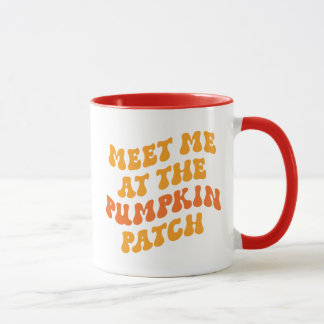 Treffen Sie mich am Pumpkin Patch Tasse