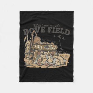 Treffen Sie mich auf dem Dove Field Taubenjagd-Tar Fleecedecke