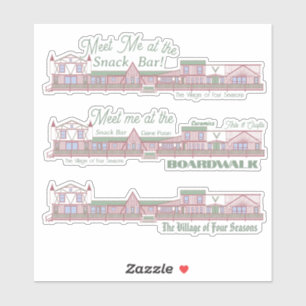 Treffen Sie mich auf dem VOFS-Boardwalk-Sticker Aufkleber