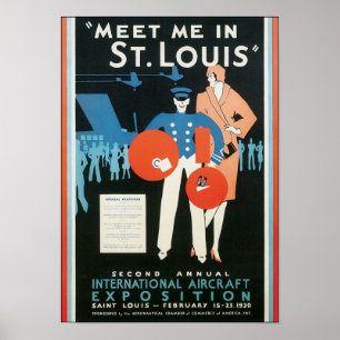 Treffen Sie mich auf der Ausstellung von St. Louis Poster