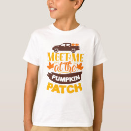 Treffen Sie mich auf der Kürbispatchfarm Autumn Sl T-Shirt