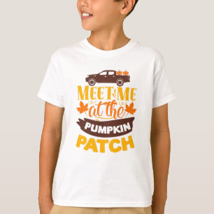 Treffen Sie mich auf der Kürbispatchfarm Autumn Sl T-Shirt