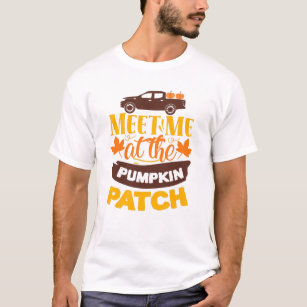 Treffen Sie mich auf der Kürbispatchfarm Autumn Sl T-Shirt