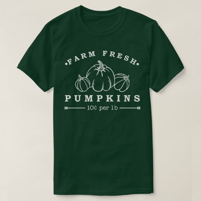 Treffen Sie mich auf der Pumpkin Patch Farm Fresh  T-Shirt (Design vorne)