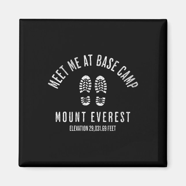Treffen Sie mich auf Se Camp Mount Everest Bergste Magnet (Vorne)