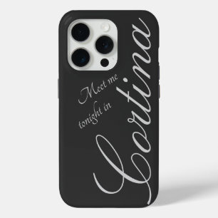 Treffen Sie mich heute Abend in Cortina - dunkelgr Case-Mate iPhone Hülle