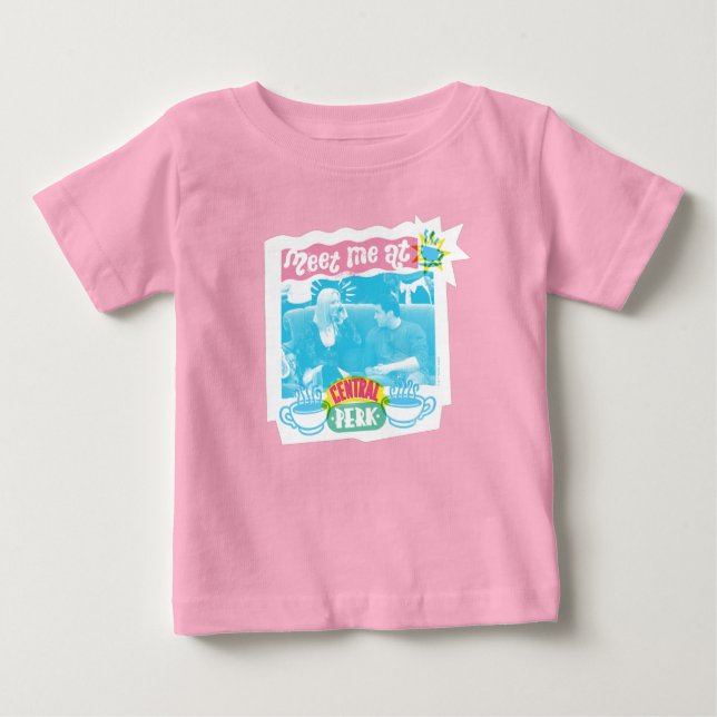 Treffen Sie mich im zentralen Perk Neon Graphic Baby T-shirt (Vorderseite)