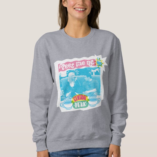 Treffen Sie mich im zentralen Perk Neon Graphic Sweatshirt (Vorderseite)
