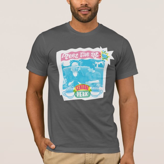 Treffen Sie mich im zentralen Perk Neon Graphic T-Shirt (Vorderseite)