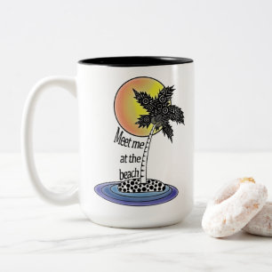 Treffen Sie mich in der Beach Coffee Tasse