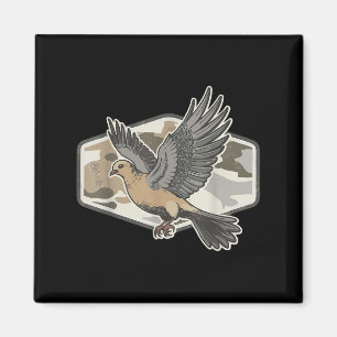 Treffen Sie mich in der Dove Field Jagdsaison Vint Magnet