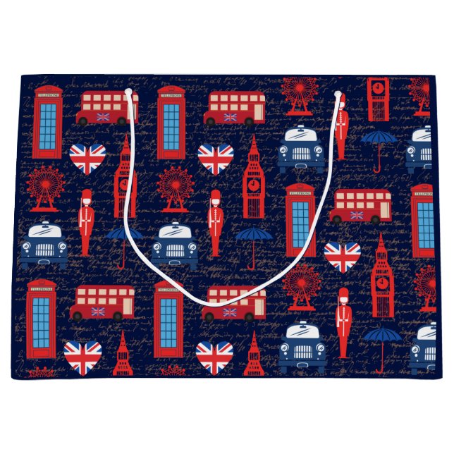 Treffen Sie mich in der Londoner Geschenktasche Große Geschenktüte (Vorderseite)
