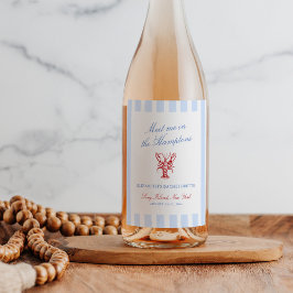 Treffen Sie mich in Hamptons Bachelorette Weinetikett