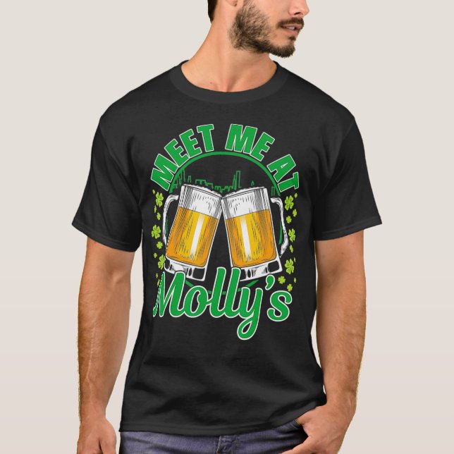 Treffen Sie mich in Mollys Chicago Irish Bar T-Shirt (Vorderseite)