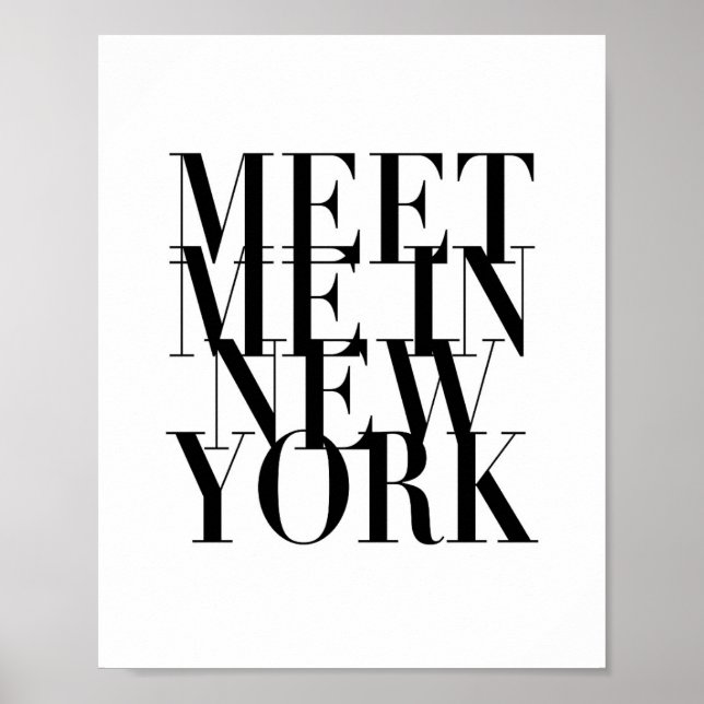 Treffen Sie mich in New York Poster (Vorne)