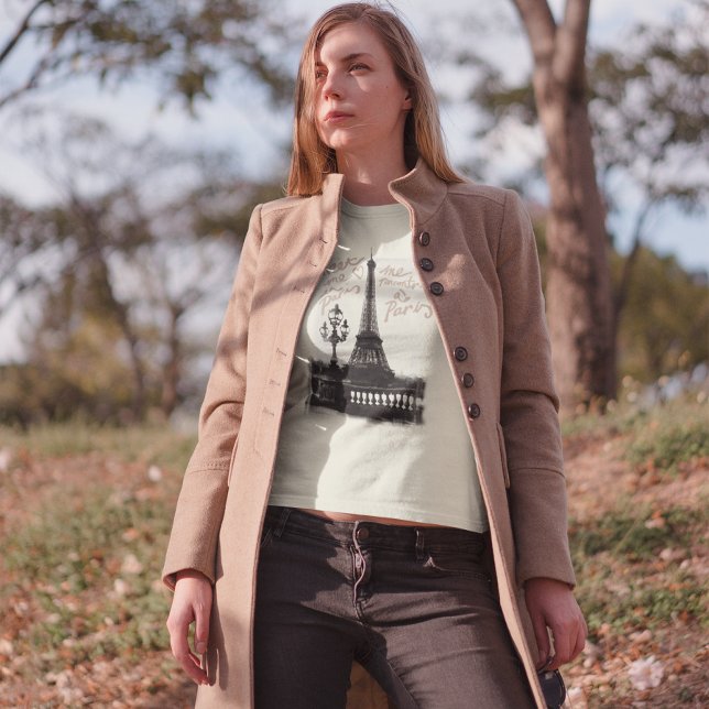 Treffen Sie mich in Paris Romantische Liebhaber de T-Shirt (Von Creator hochgeladen)