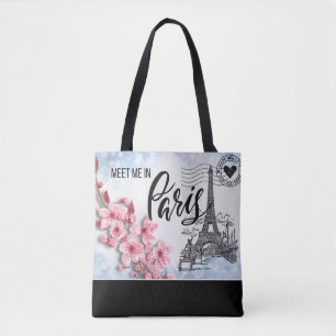 Treffen Sie mich in Paris Tote Bag