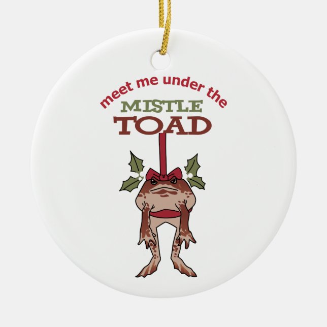 Treffen Sie mich Keramik Ornament (Vorne)