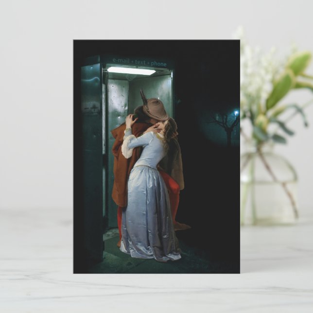 Treffen Sie mich um Mitternacht Einladung (Stehend Vorderseite)