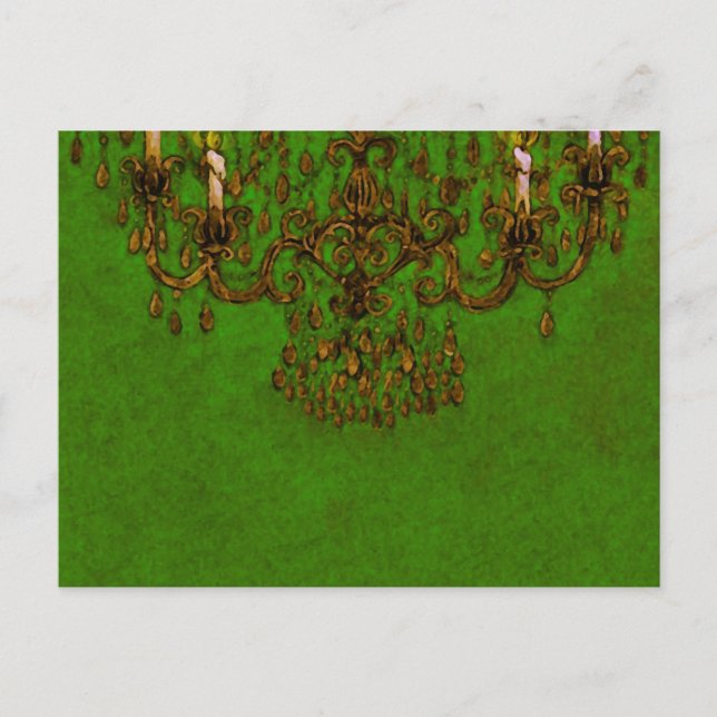 Treffen Sie mich unter dem Kronleuchter ~ Postkart Postkarte (Vorderseite)
