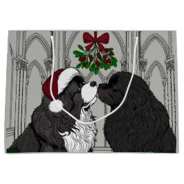 Treffen Sie mich unter dem mistletoe Neufundland Große Geschenktüte