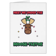 Treffen Sie mich unter der Elch-Schlehe Weihnachts