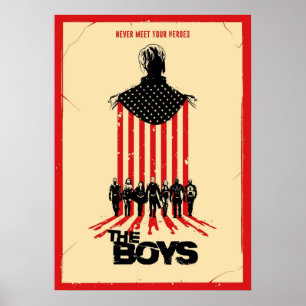 Treffen Sie niemals Ihre Helden Poster