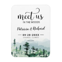 Treffen Sie uns im Wald im Freien Hochzeit retten