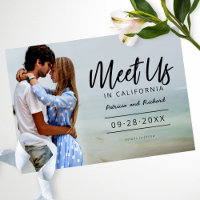 Treffen Sie uns in Hochzeit in Urlaubsort Save the