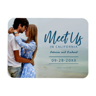 Treffen Sie uns in Hochzeit in Urlaubsort Save the Magnet